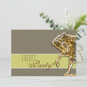 Reiter-elegantes Party Einladung (Stehend Vorderseite)