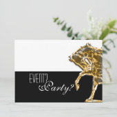 Reiter-elegantes Party Einladung (Stehend Vorderseite)