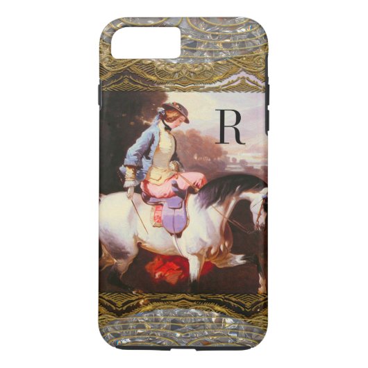 Reiter-Elsa-Monogramm 7 Plus Case-Mate iPhone Hülle (Rückseite)