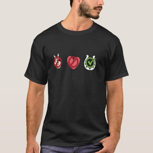 Reiter Frieden Liebe Querfeldein T-Shirt (Vorderseite)
