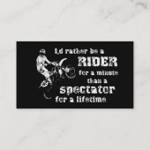 Reiter für eine winzige visitenkarte (Rückseite)