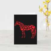 Reiter für Pferde im Lover Herz Karte (Gelbe Blume)