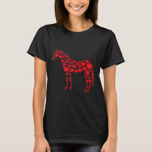 Reiter für Pferde im Lover Herz T-Shirt