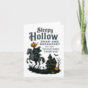 Reiter Halloween Sleepy Hollow Vintage Kopflos  Karte