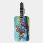 REITER IM STORMEN Pergament Gepäckanhänger (Vorderseite vertikal)