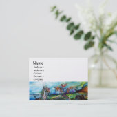 REITER IM STORMEN Perlpapier Visitenkarte (Stehend Vorderseite)