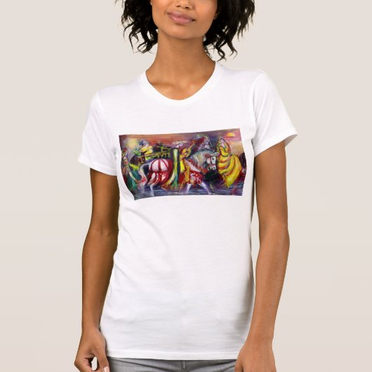 Reiter in der Nacht, Fantasie T-Shirt (Vorderseite)
