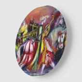 REITER in der NACHTphantasie Große Wanduhr (Winkel)