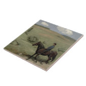 Reiter in einer Landschaft, 1894 (Öl an Bord) Fliese (Seite)