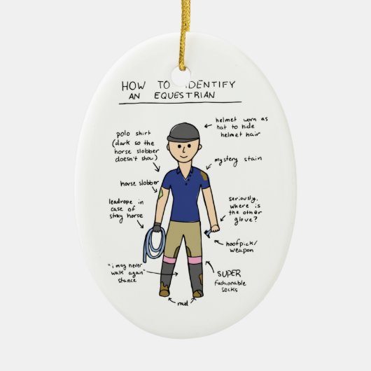 Reiter Keramik Ornament (Vorne)