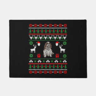 Reiter King Charles Christmas Fußmatte