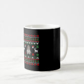 Reiter King Charles Christmas Kaffeetasse (VorderseiteRechts)