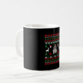 Reiter King Charles Christmas Kaffeetasse (Vorderseite Links)