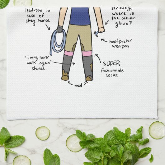 Reiter Küchentuch (Gefaltet)