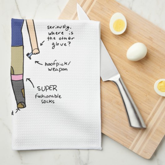 Reiter Küchentuch (Viertel Falte)