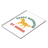 Reiter leicht abgelenkt notizblock (Linke Seite)