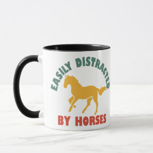 Reiter leicht abgelenkt tasse