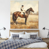 Reiter leinwanddruck (Insitu (Schlafzimmer))