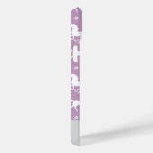 Reiter Lila Pattern Individuelle Name Case-Mate iPhone Hülle (Rückseite / Rechts)