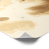 Reiter Lover Wasserfarben Art Poster (Ecke)