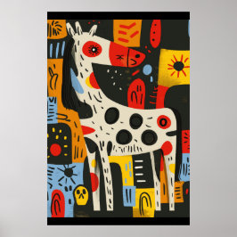 Reiter Lover Wasserfarben Art Poster