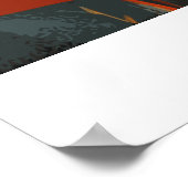 Reiter Lover Wasserfarben Art Poster (Ecke)