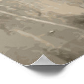 Reiter Lover Wasserfarben Art Poster (Ecke)
