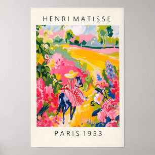 Reiter mexikanische Kunst, florale ländliche Dekor Poster
