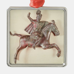 Reiter Ornament Aus Metall