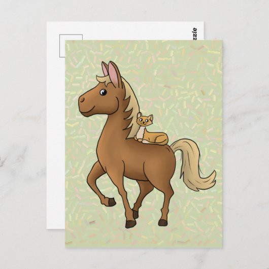 Reiter Postkarte (Vorne/Hinten)