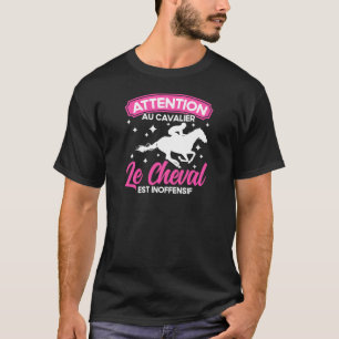 Reiter Reiter Pferde Vintage Vorsicht vor dem Reit T-Shirt