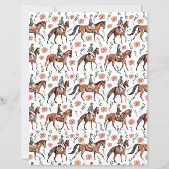 Reiter Scrapbook Papier (Vorderseite)