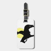 Reiter-Silhouette Gepäckanhänger (Vorderseite vertikal)