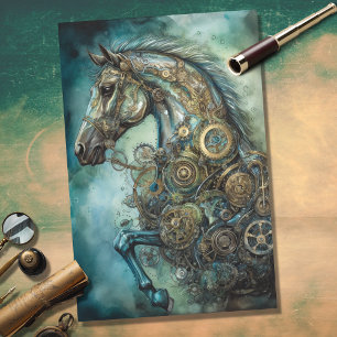 Reiter-Steampunk-1-Decoupage-Papier Seidenpapier