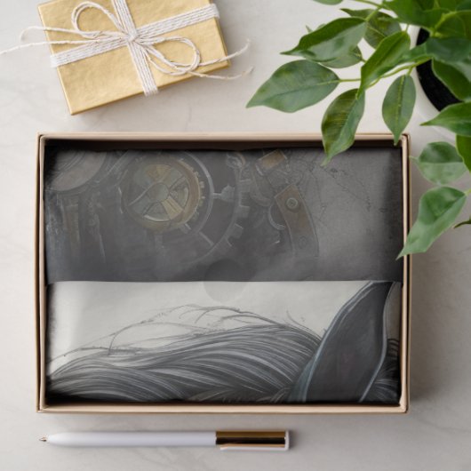 Reiter-Steampunk-2-Decoupage-Papier Seidenpapier (Geschenk)