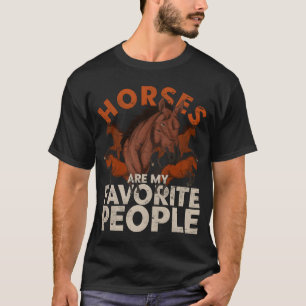 Reiter-Tierliebhaber-Geschenk Tier lustiges Pferd  T-Shirt