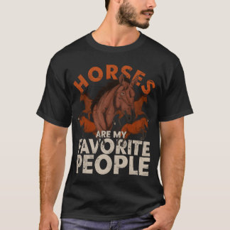 Reiter-Tierliebhaber-Geschenk Tier lustiges Pferd T-Shirt