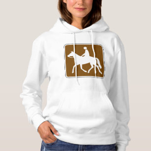Reiter-Trail-Reitsilhouette-Symbol Hoodie