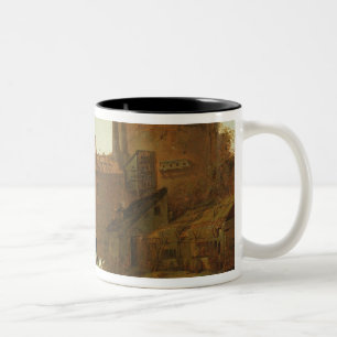 Reiter und Badegast Zweifarbige Tasse