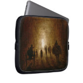 Reiter und Fußgänger, die durch ein gewölbtes P Laptopschutzhülle (Vorne Rechts)