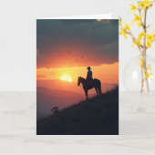 Reiter Vatertag Aussichtskarte Karte (Gelbe Blume)