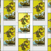 Reiter-Waite Tarot-Dummkopf-Karte Stoff (Kachel)