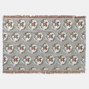 Reiter Weihnachten Winter Wurfdecke Geschenk Decke