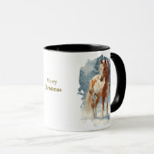 Reiter-Weihnachts-Kaffeetasse Tasse (VorderseiteRechts)