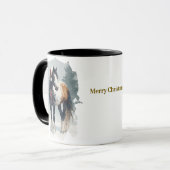 Reiter-Weihnachts-Kaffeetasse Tasse (Vorderseite Links)