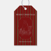 Reiter-Weihnachtskarte Geschenkanhänger (Vorderseite)