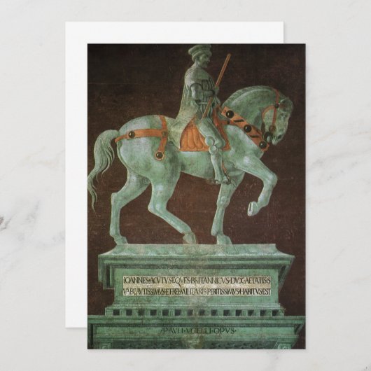 Reiterdenkmal an Sir John Hawkwood, Uccello (Vorne/Hinten)