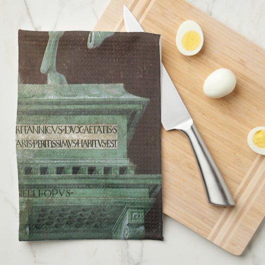 Reiterdenkmal an Sir John Hawkwood, Uccello Geschirrtuch (Viertel Falte)