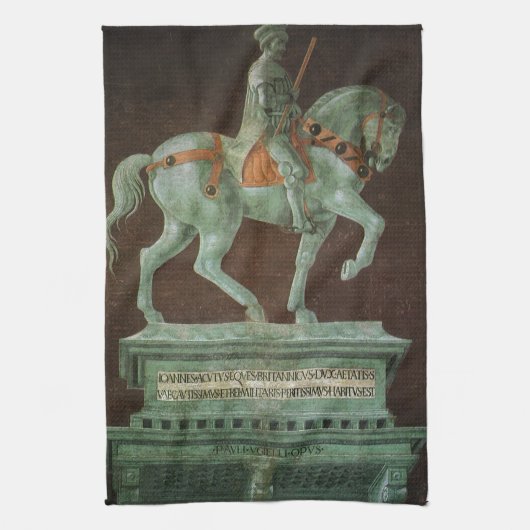 Reiterdenkmal an Sir John Hawkwood, Uccello Geschirrtuch (Vertikal)