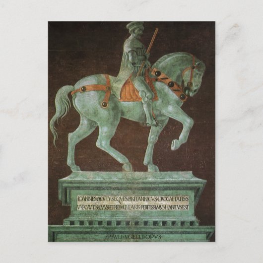 Reiterdenkmal an Sir John Hawkwood, Uccello Postkarte (Vorderseite)